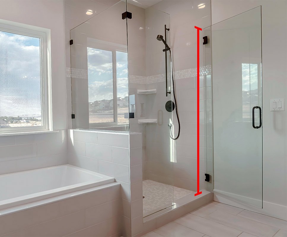 HEIGTH - Shower Door HEIGHT