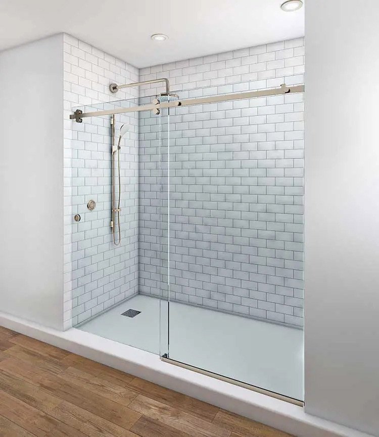 titan_shower_door_heavy_glass_sliding_img1 Heavy Glass Sliding Shower Door