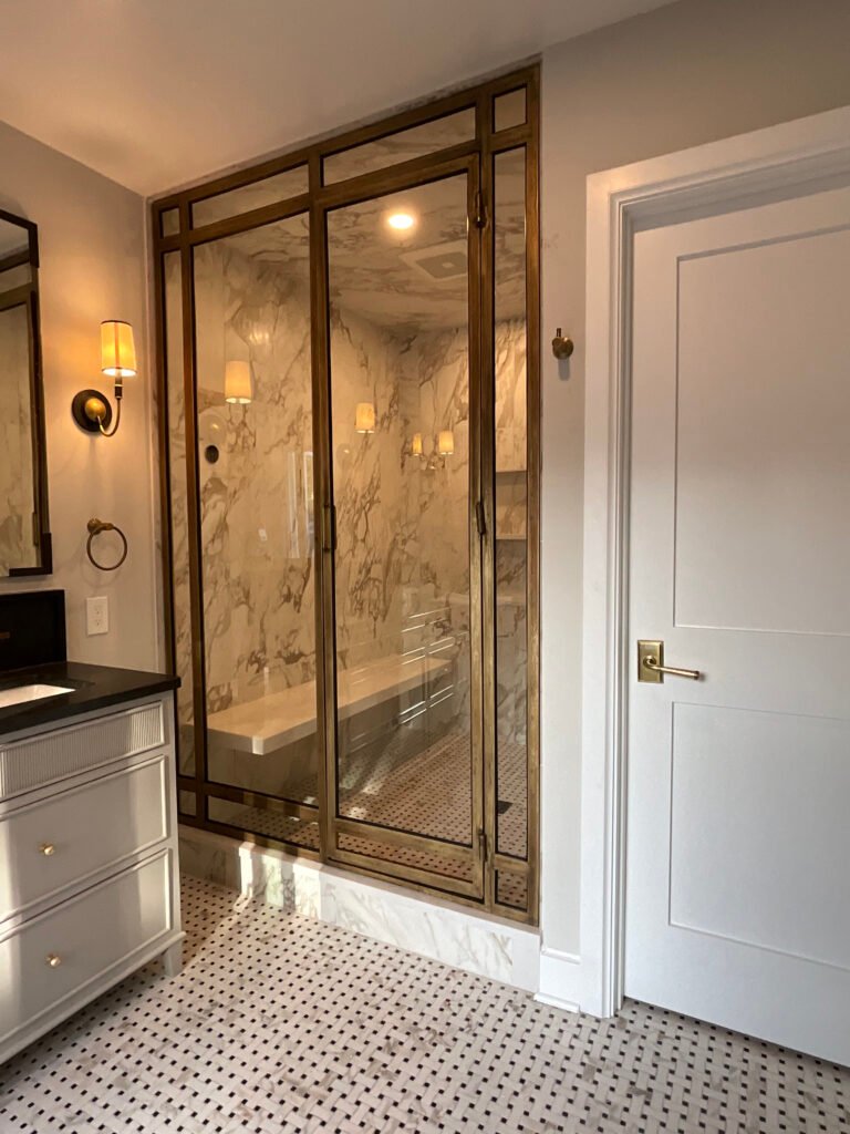 CUSTOM BRASS STEAM ENCLOSURE CUSTOM BRASS STEAM ENCLOSURE