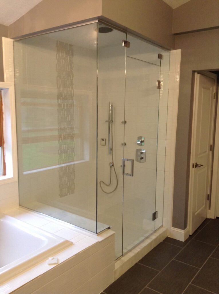 FRAMELESS ENCLOSURE - STEAM _ TRANSOM FRAMELESS ENCLOSURE - STEAM _ TRANSOM